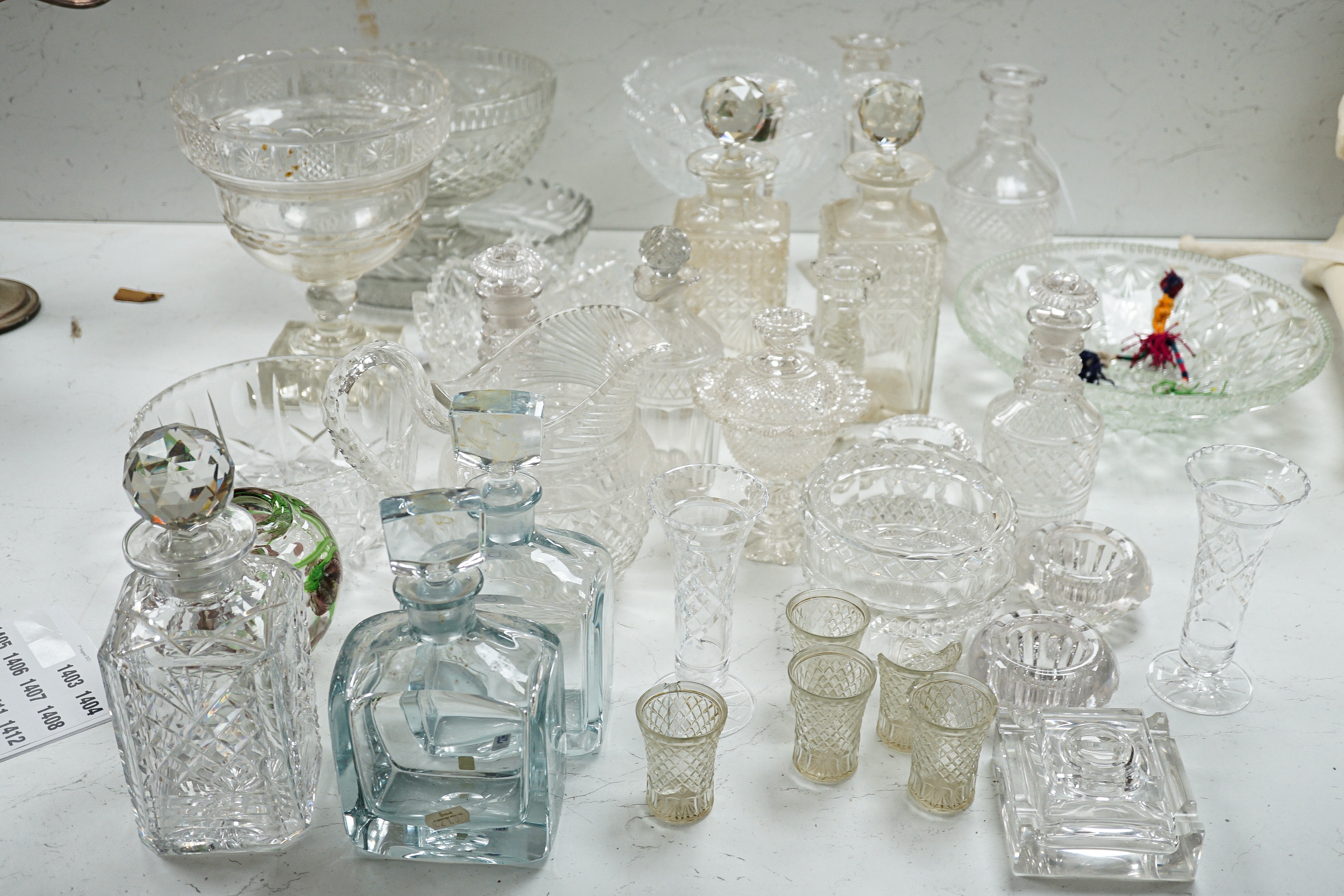 A large quantity of mixed glass, 19th/20th century